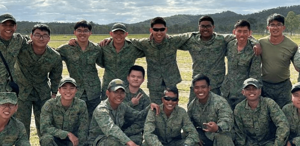 a picture of my singapore army experience